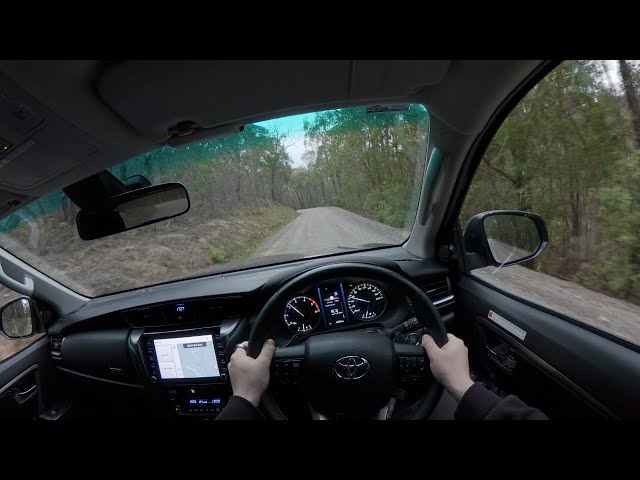 Video thumbnail for 2025 Toyota Fortuner GXL POV dirt road drive | Yarra Valley Victoria