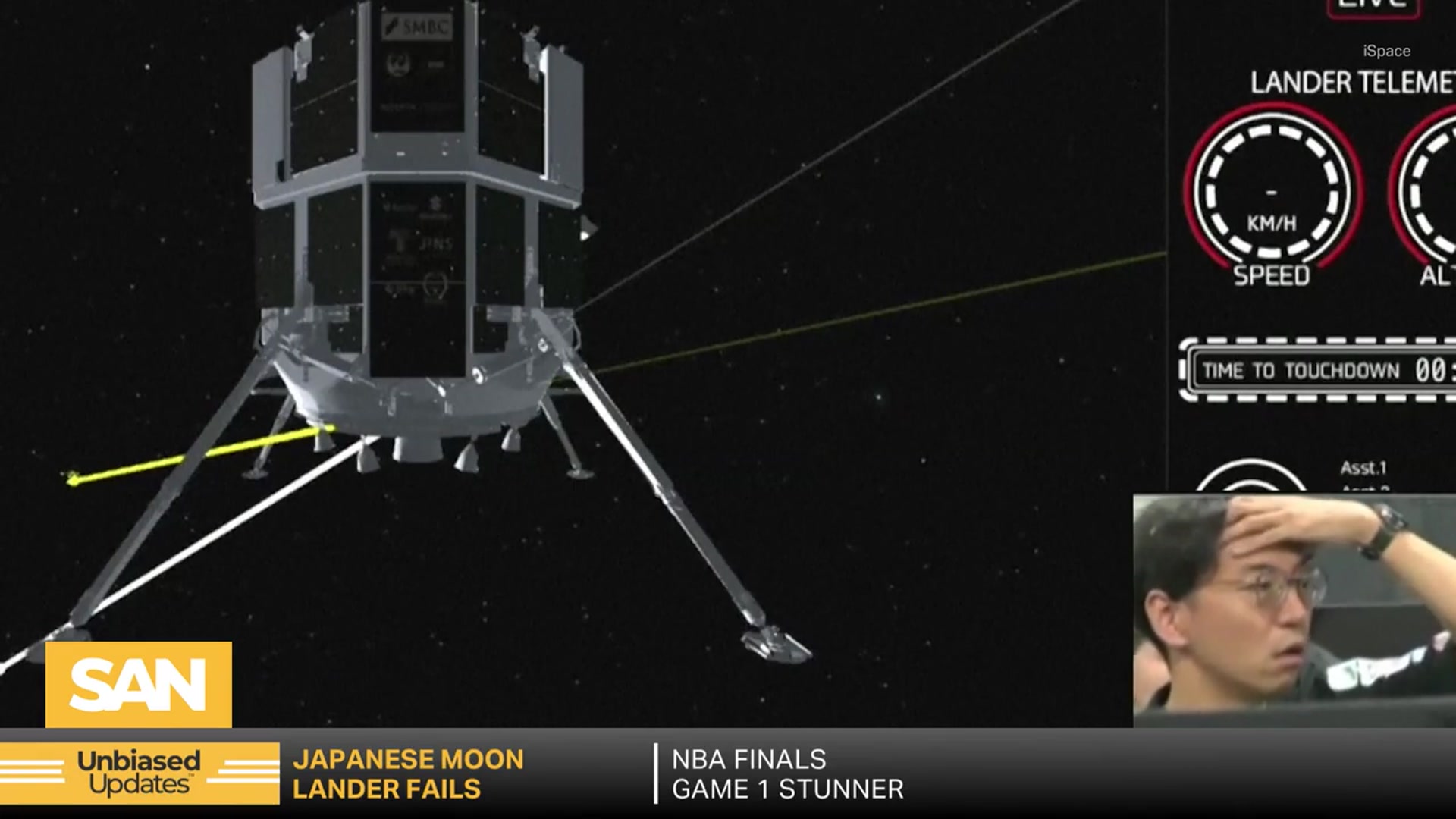 'Video thumbnail for Japanese firm ispace reports another failed moon landing'