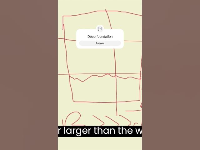 Video thumbnail for Deep foundation short, #civilengineering ,#soilmechanics ,thecivilstudies #geotechnicalengineering