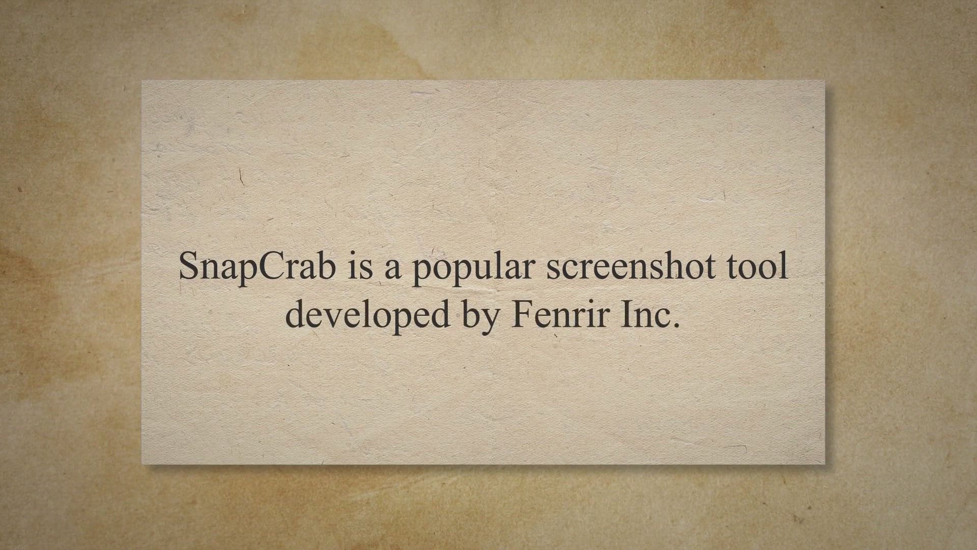 'Video thumbnail for SnapCrab: A Powerful Screen Capture Tool for Windows 11 and 10'