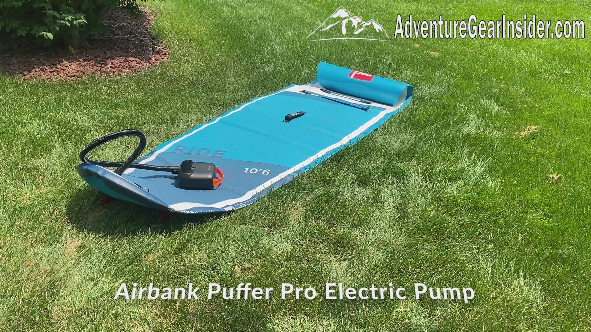 Airbank Puffer Pro electric paddleboard pump inflation demo