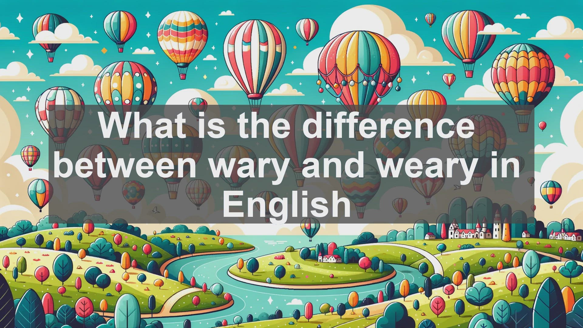 'Video thumbnail for What is the difference between wary and weary in English?'