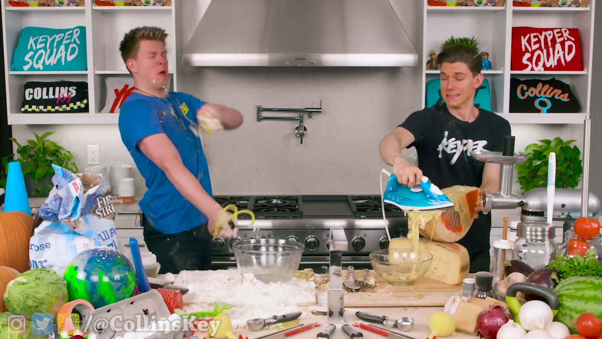 Video thumbnail for 2.GIANT FOOD CHALLENGE #2 w⁄ 100lbs Spaghetti & Meatballs Plus How To Make Funny Frozen Foods (1080p 30fps)