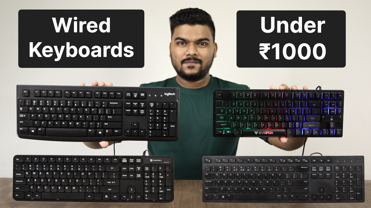 Video thumbnail for 4 Best Wired Keyboards Under ₹1000