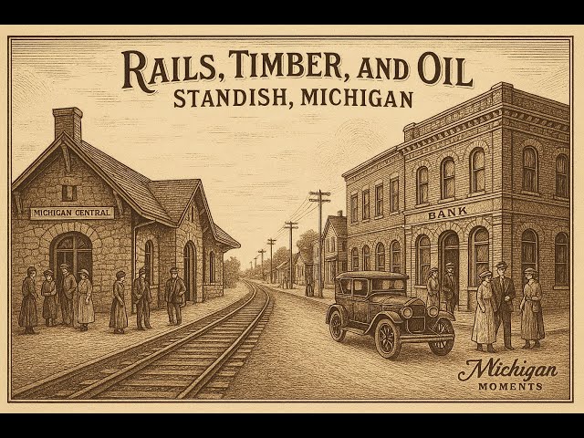 Video thumbnail for Rails, Timber, and Oil: Standish, Michigan in the Early 1900s