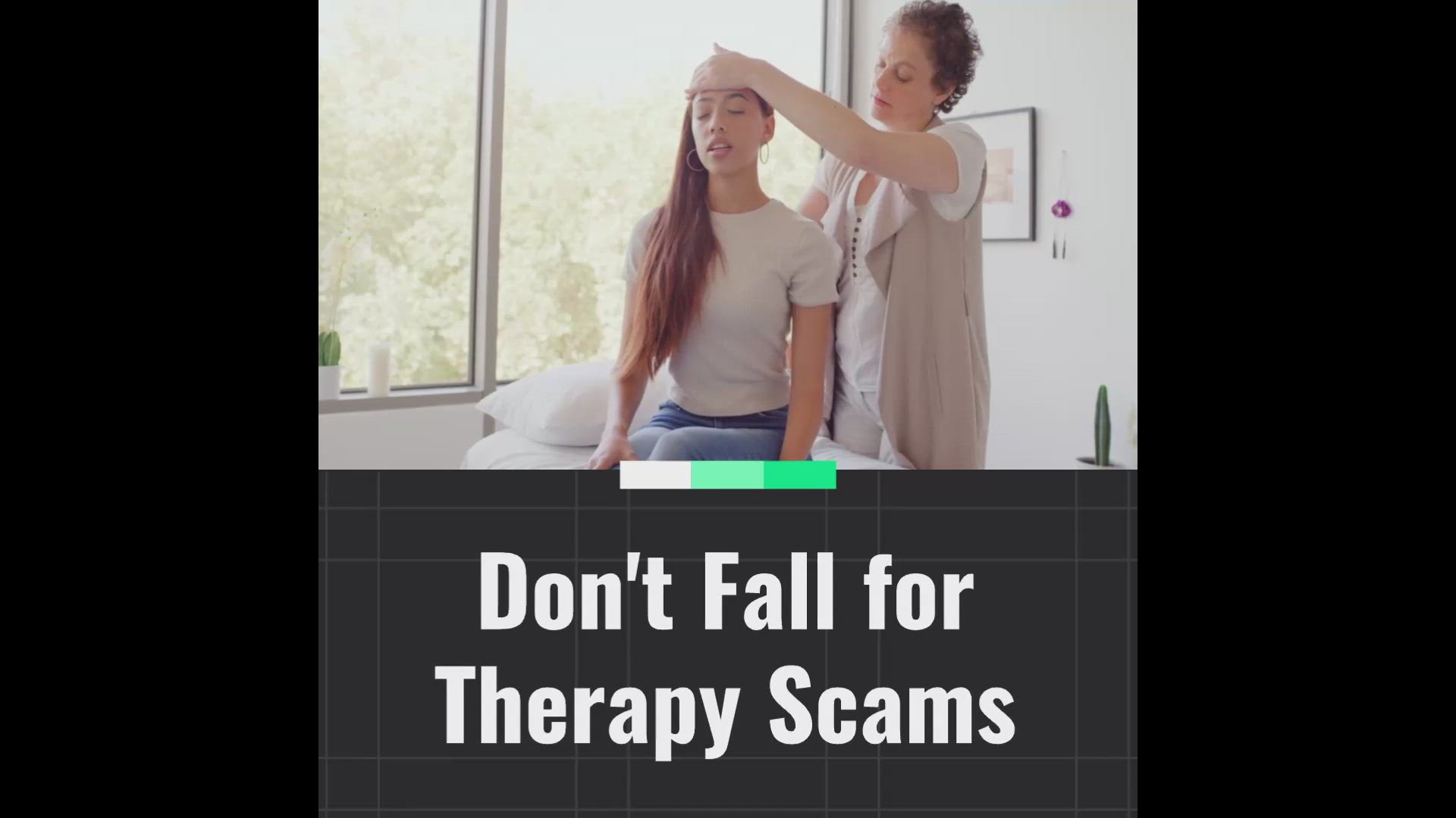 'Video thumbnail for Beware of Therapy Scams'