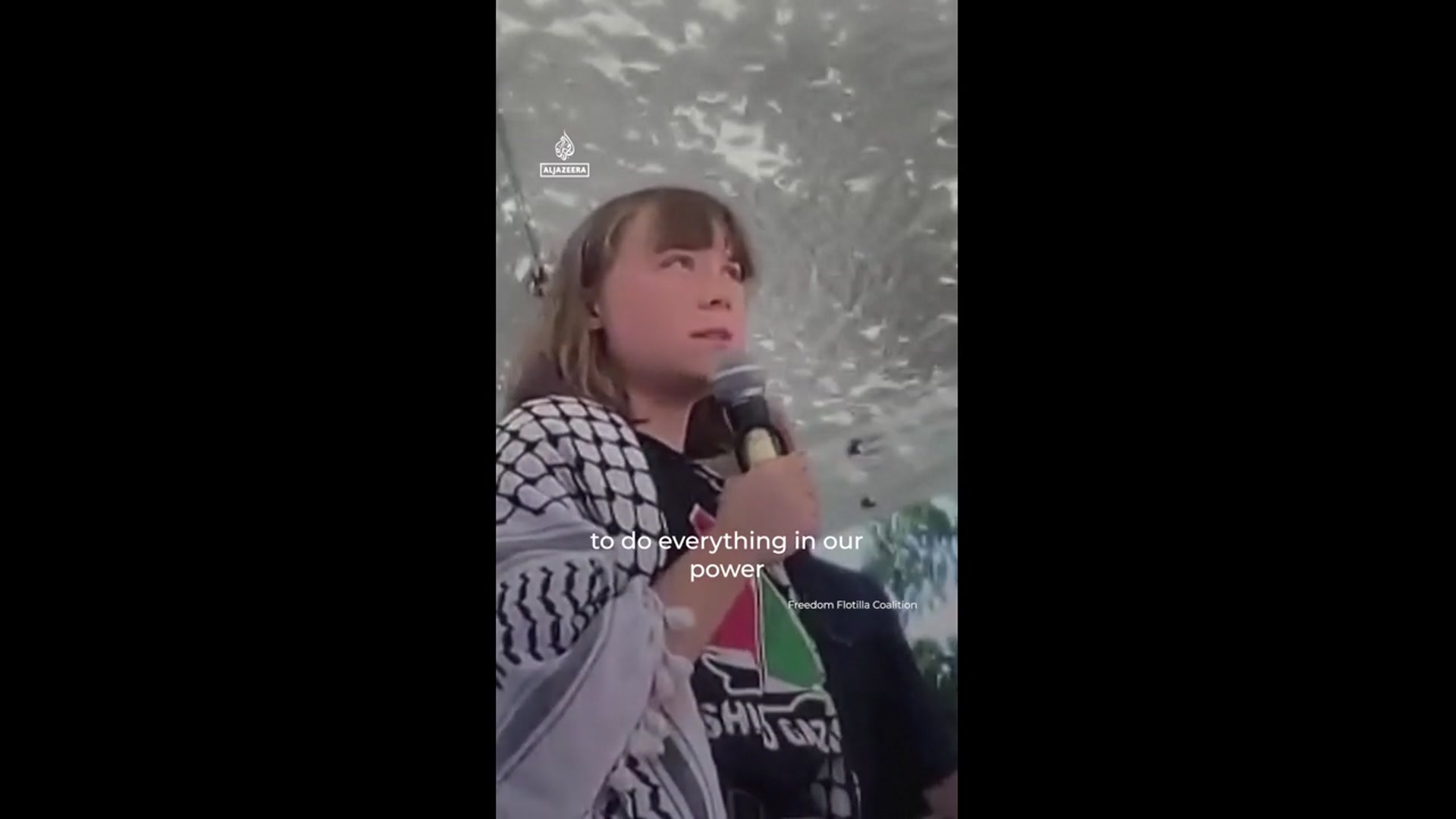 'Video thumbnail for Activist Greta Thunberg and Game of Thrones actor to sail to Gaza'