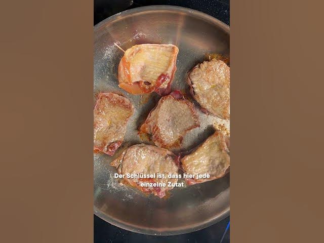 'Video thumbnail for Saltimbocca - Gebratenes Kalbsschnitzel mit Schinken und Salbei #shorts'
