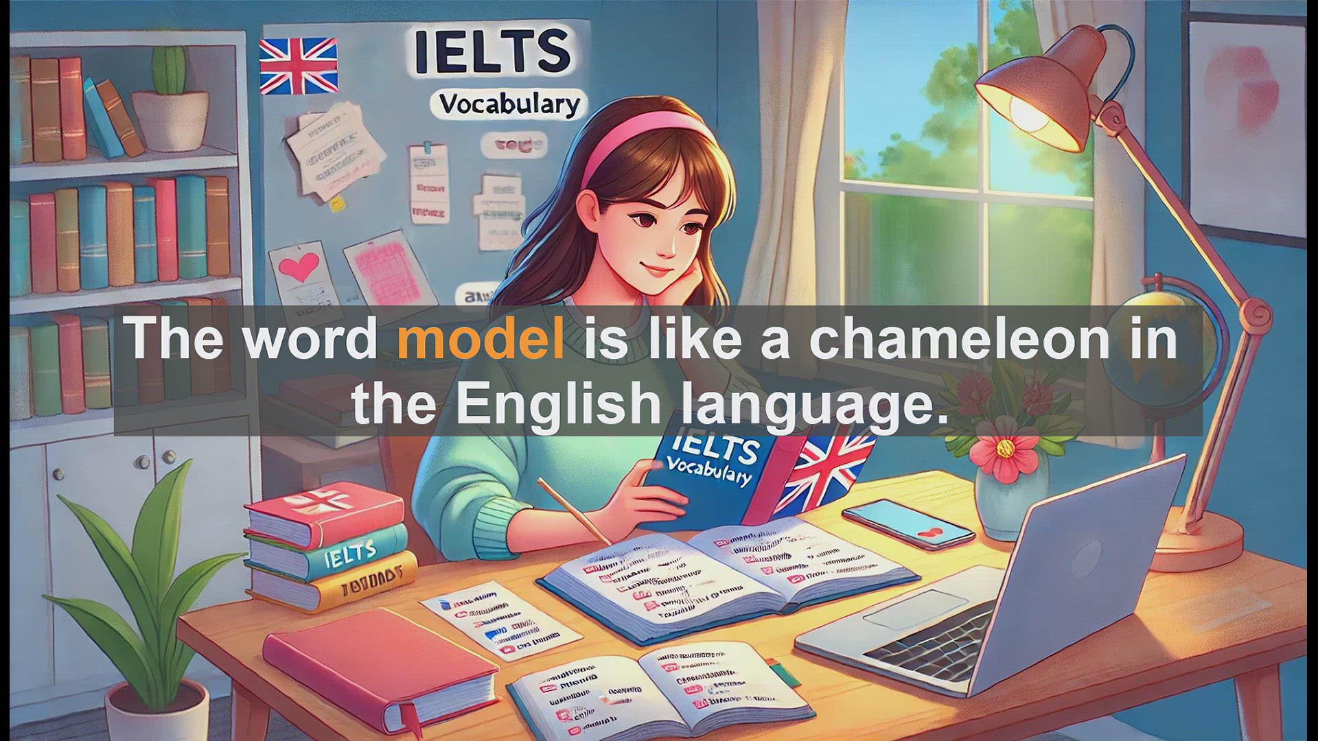 'Video thumbnail for 2500 Must Know IELTS 5.5 Vocabulary - Understanding the Word 'Model': Meanings and Uses for IELTS'