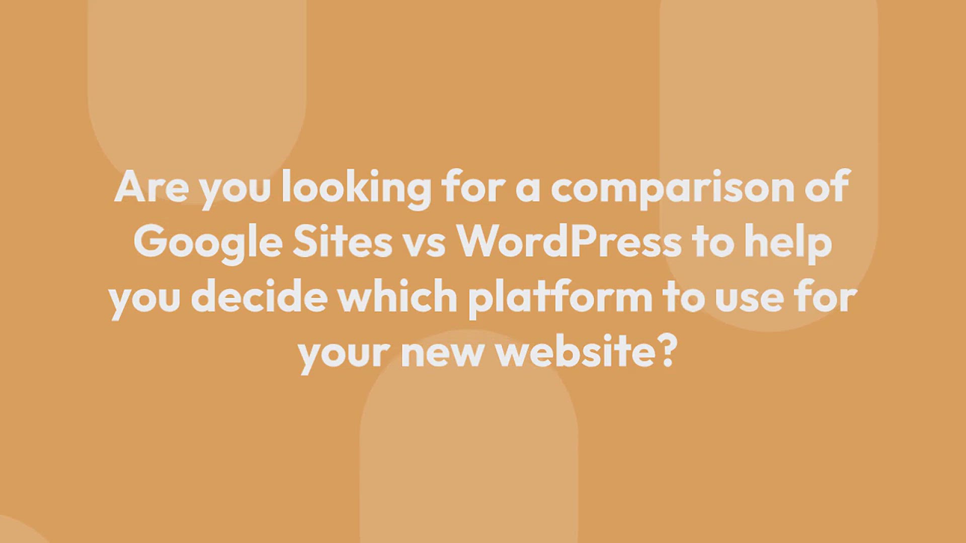 'Video thumbnail for WordPress vs Google Sites – Which One Is Better?'
