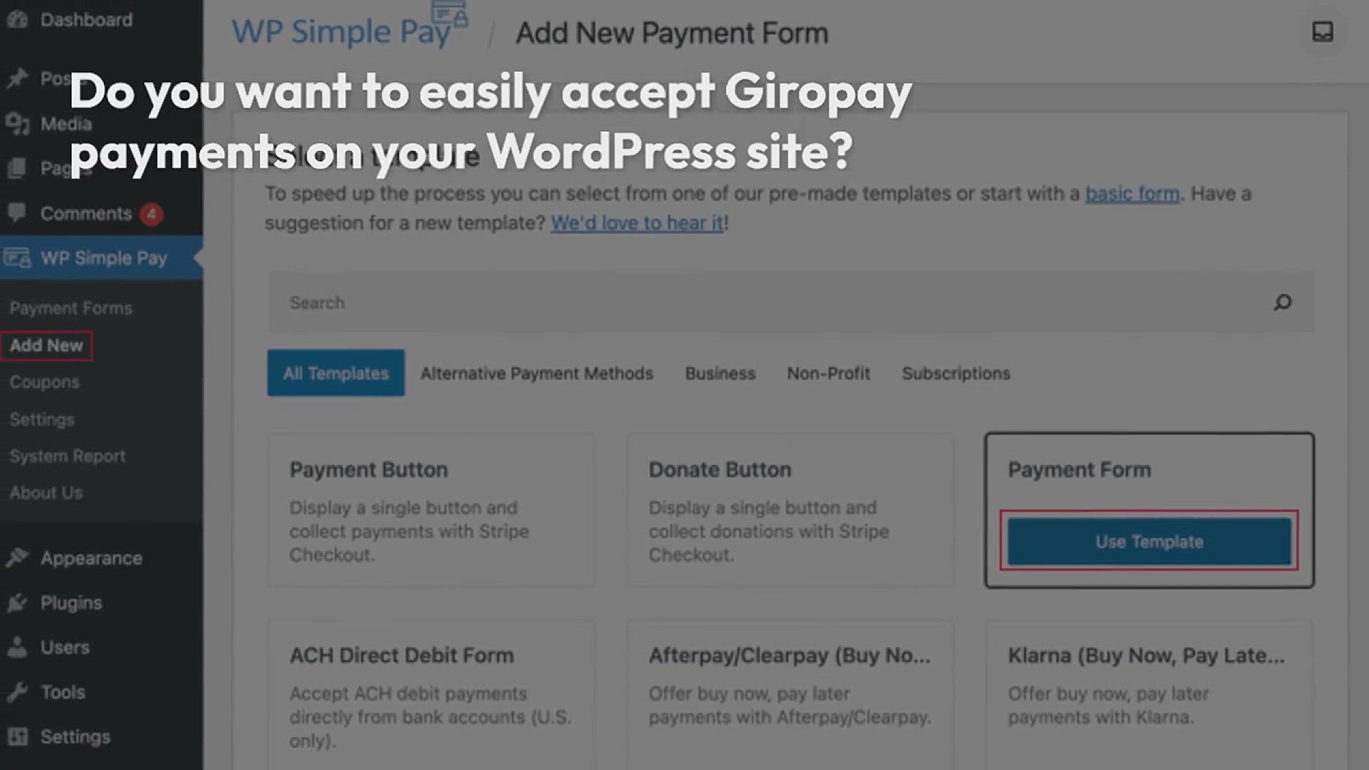 'Video thumbnail for How to Accept Giropay Payments in WordPress (The Easy Way)'