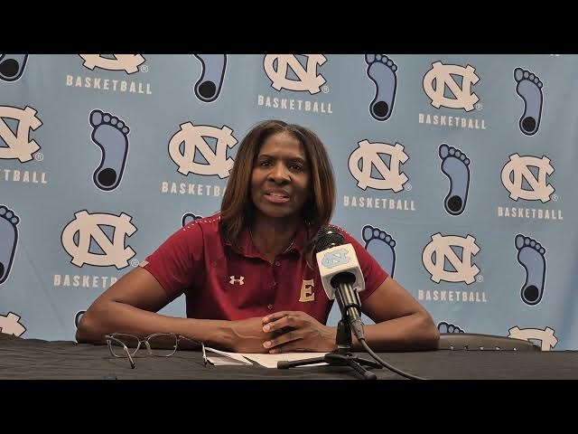 Video thumbnail for Elon coach Charlotte Smith after loss at #UNC