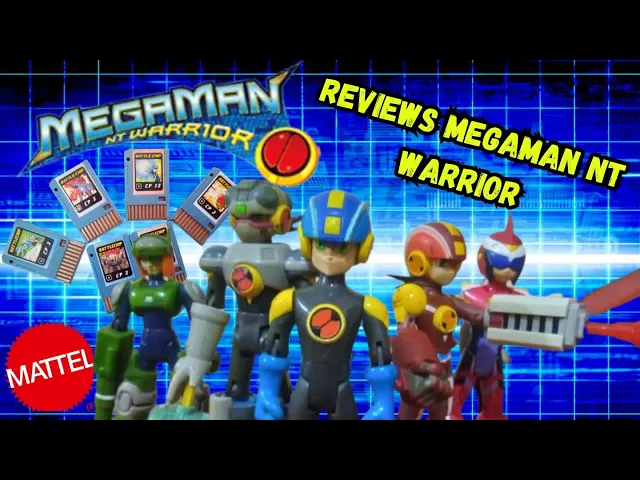 Video thumbnail for MEGAMAN NT WARRIOR e Battle Chips Mattel Reviews ano 2006 e 2007
