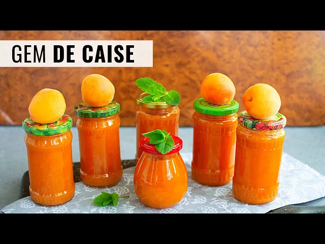 'Video thumbnail for Rețeta de gem de caise pas cu pas, fără conservanți sau gelifianți! | Bucate Aromate'