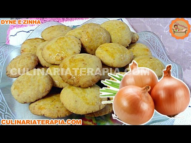 'Video thumbnail for Biscoito Salgado de Cebola com Apenas 4 Ingredientes Fácil e Rápido'