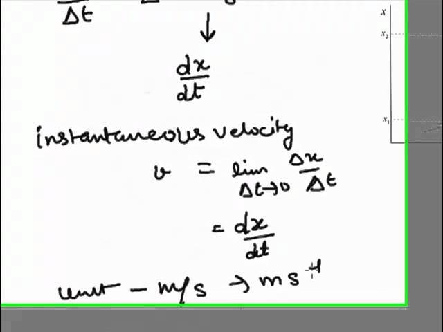 Video thumbnail for Instantaneous velocity and acceleration concepts | Physics | Kinematics | Motion in one dimension