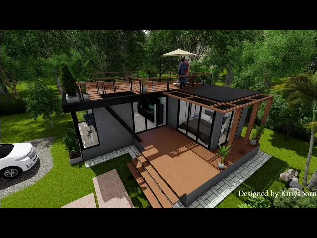 'Video thumbnail for Desain Rumah Kecil Dengan Dek Atap'