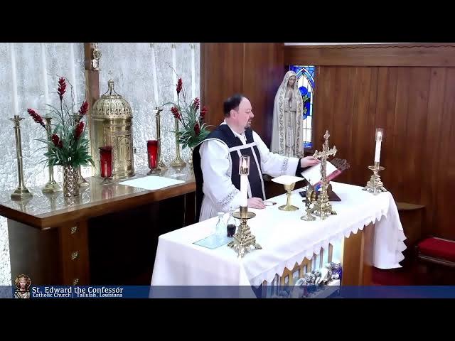 Video thumbnail for Holy Mass from St Edward the Confessor in Tallulah