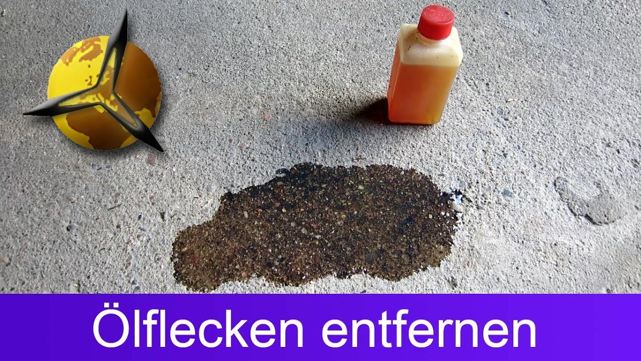 'Video thumbnail for Ölflecken entfernen aus Beton und Asphalt'