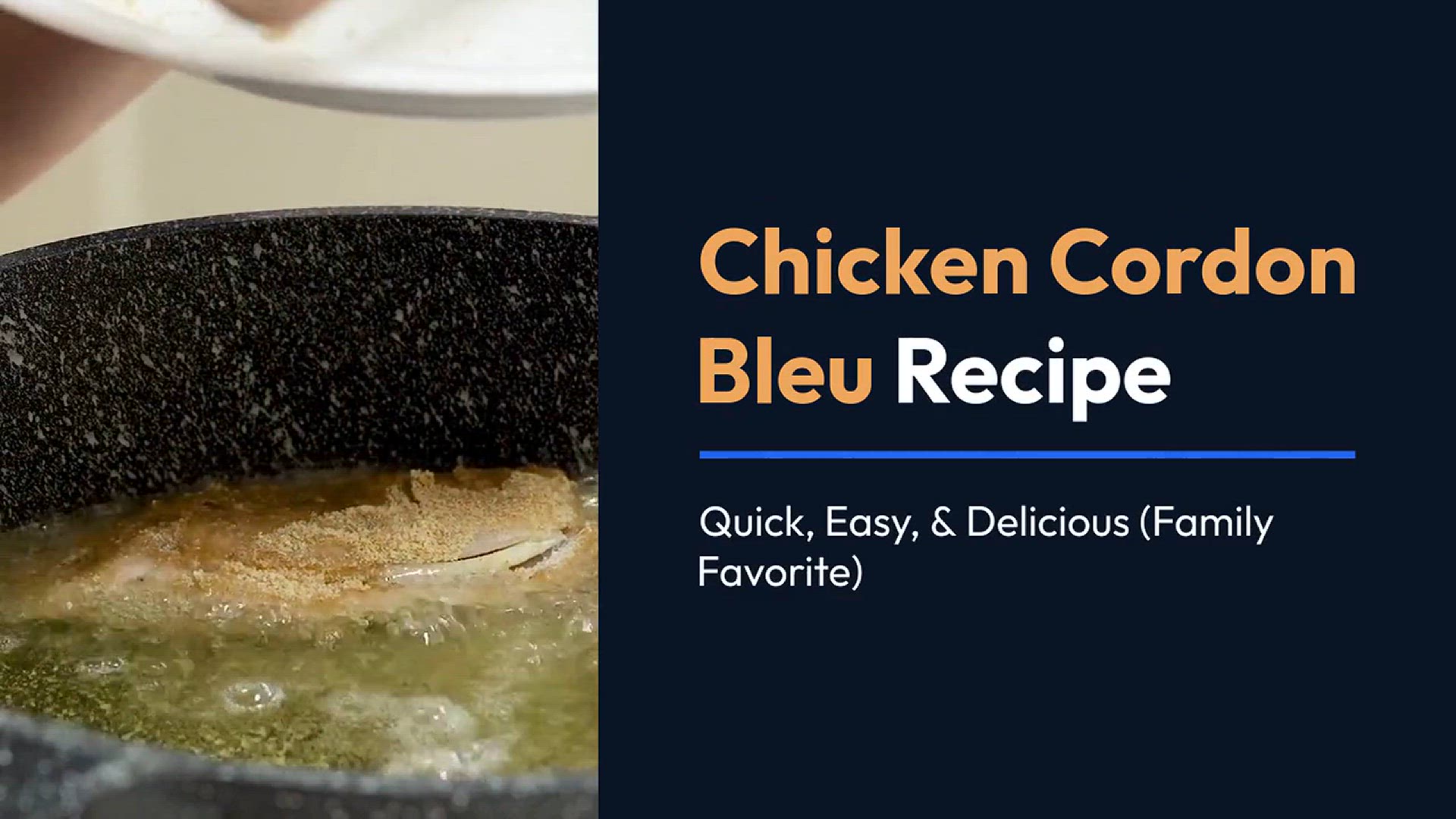 'Video thumbnail for Chicken Cordon Bleu Recipe Quick Easy De'