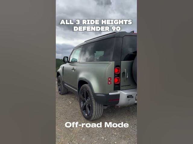 Video thumbnail for The Defender 90 Different Air Suspension Modes #landrover #defender90 #defender #airsuspension
