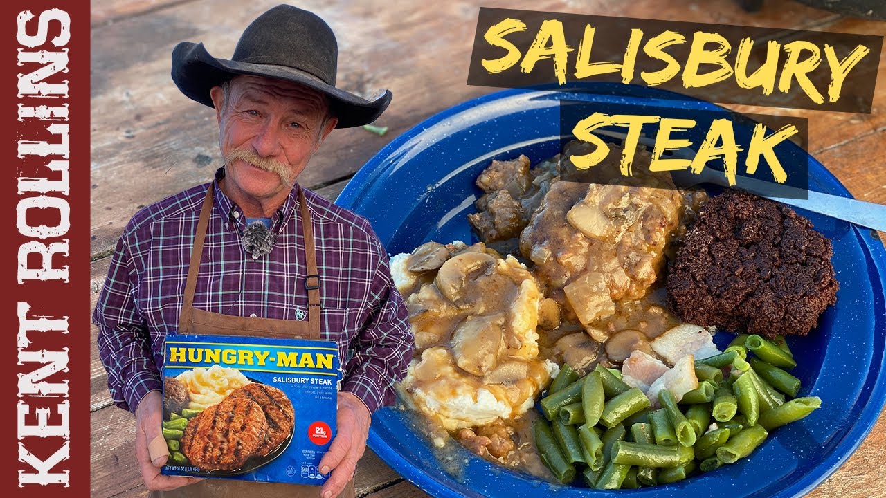 'Video thumbnail for Salisbury Steak Recipe | Hungry Man TV Dinner Remake'