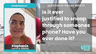 Video thumbnail for Stephanie says you should never phone snoop. Even with affairs!