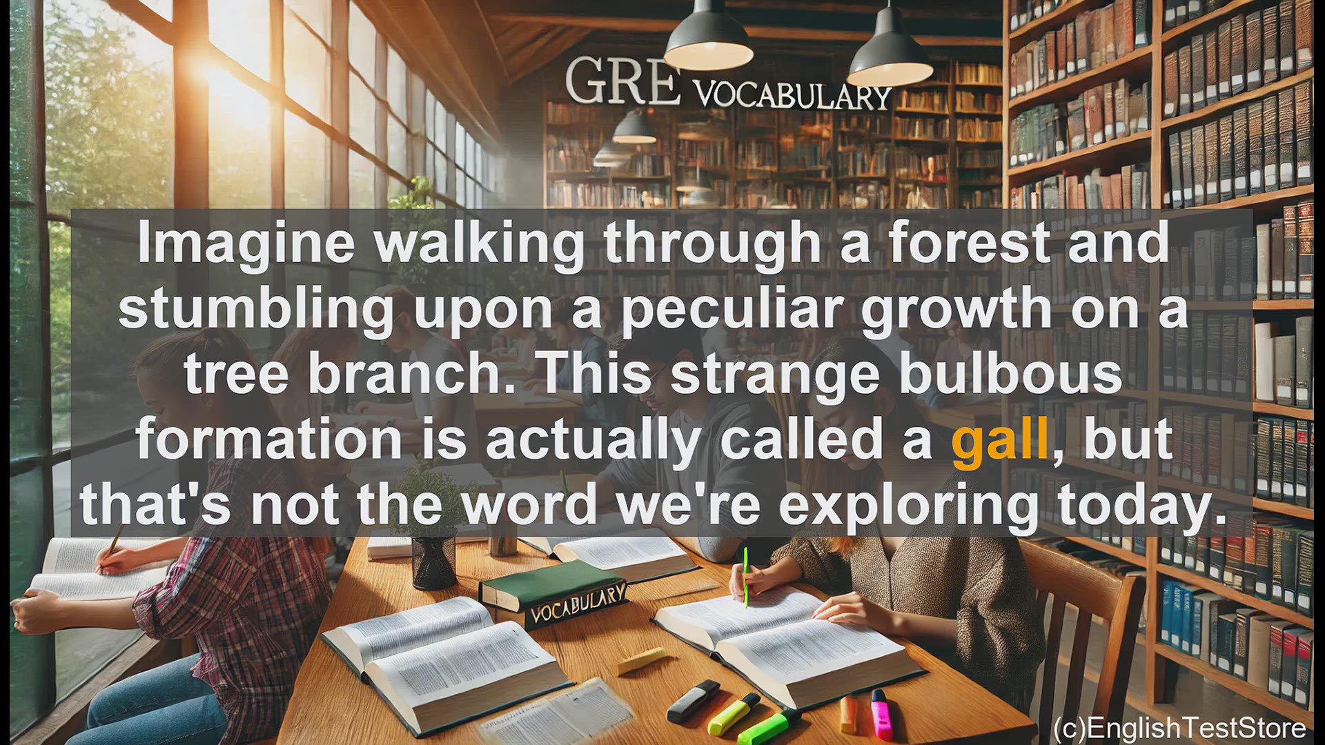'Video thumbnail for GRE Vocabulary Lesson: Exploring the Multifaceted Term 'Gall''