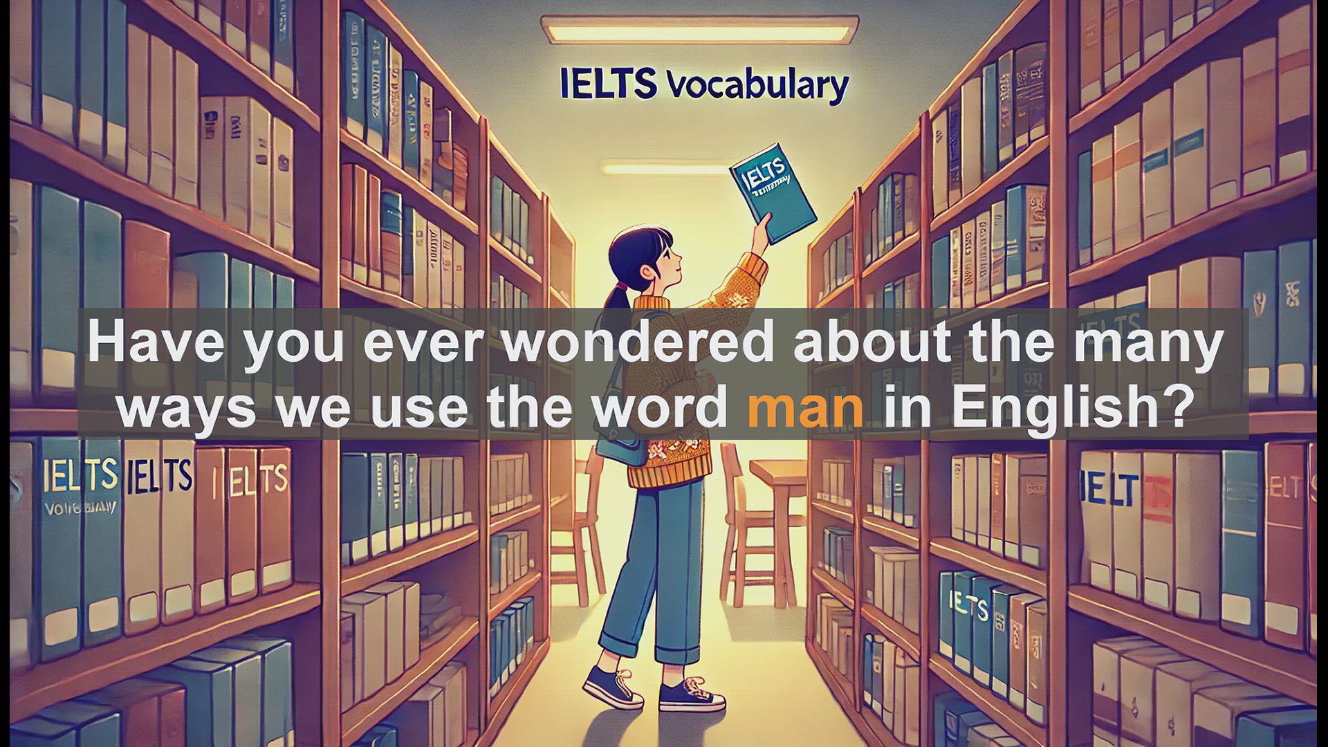 'Video thumbnail for 2500 Must Know IELTS 5.5 Vocabulary - Understanding the Word 'Man' in English: IELTS Vocabulary Guide'