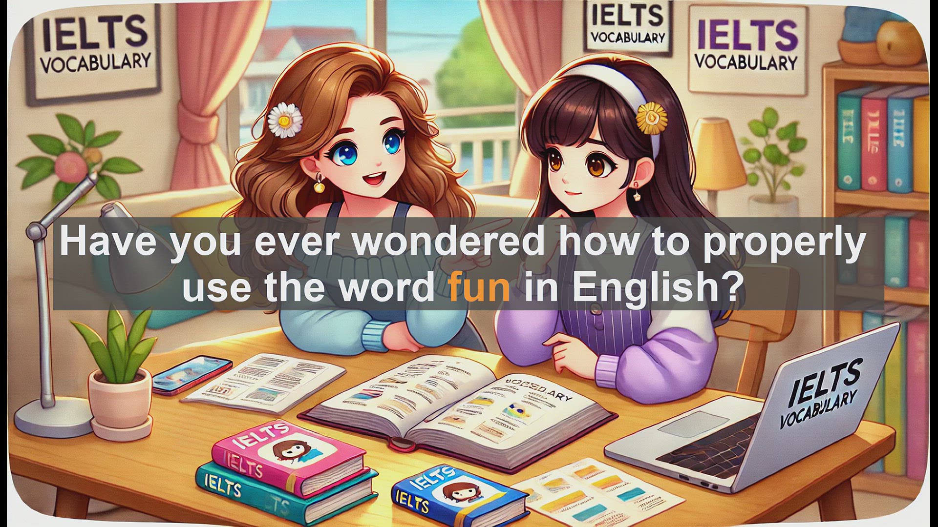 'Video thumbnail for 2500 Must Know IELTS 5.5 Vocabulary - How to Use 'Fun' in English: A Guide for IELTS Learners'