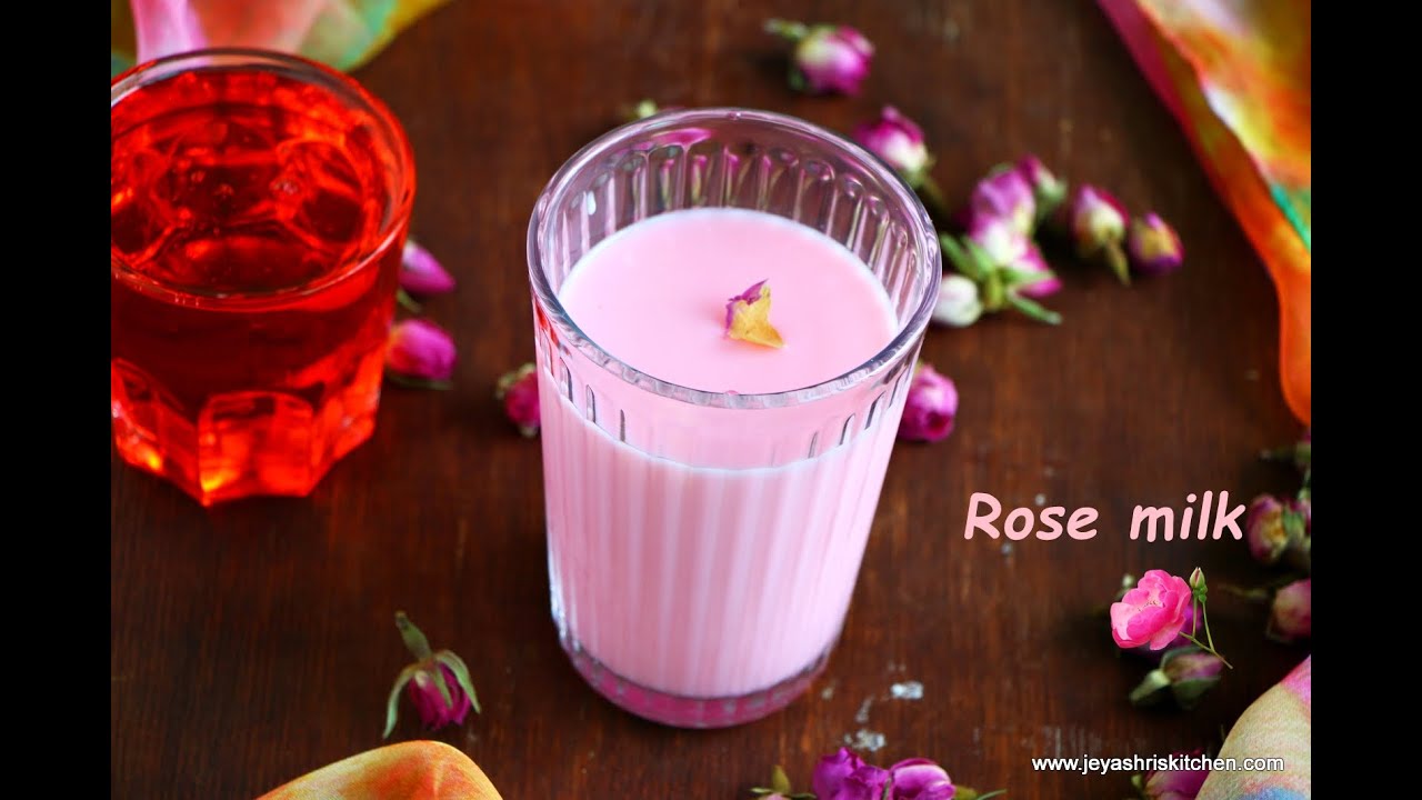 Rose Milk {Refreshing Drink with Rose Essence}