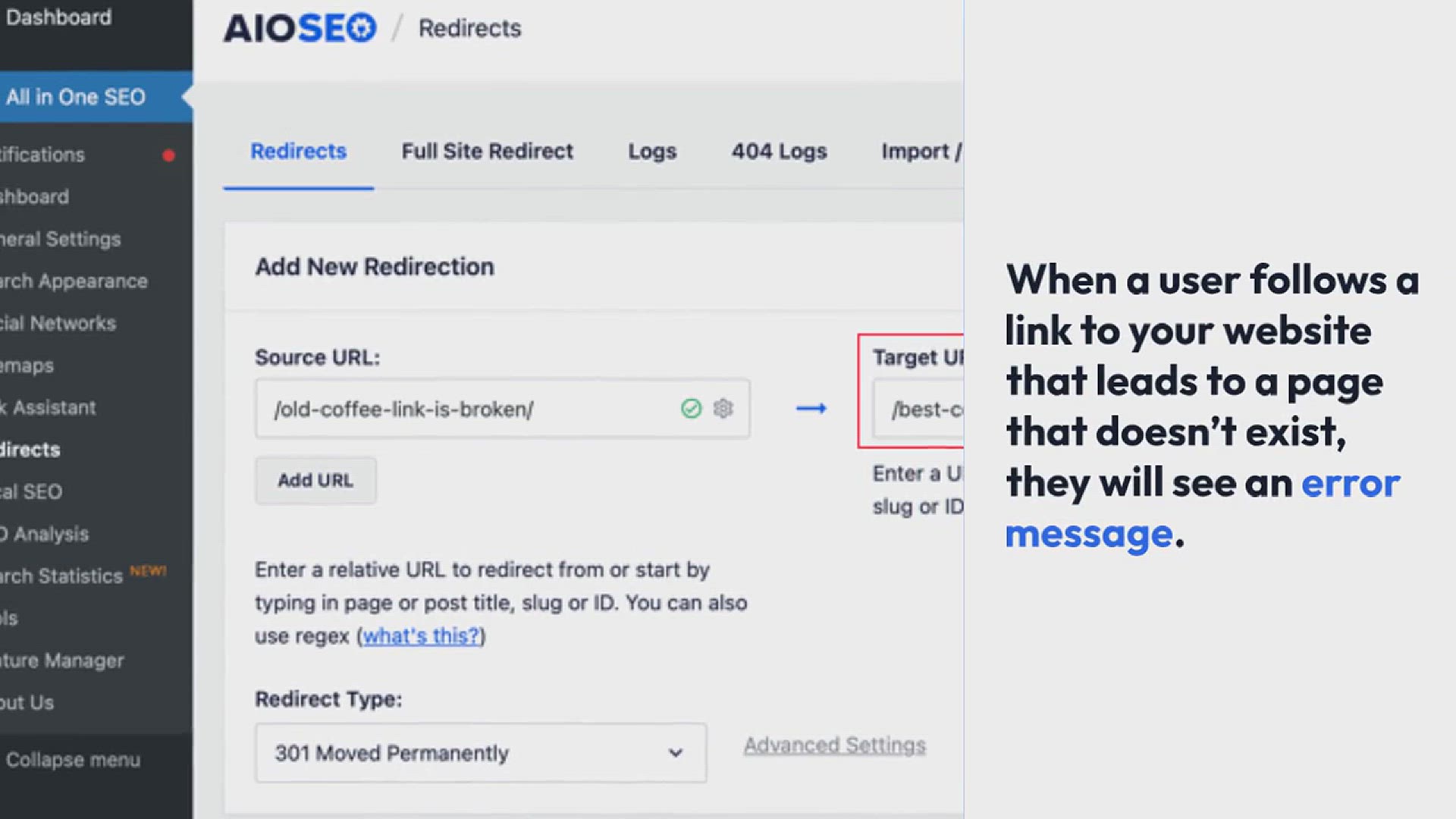'Video thumbnail for How to Redirect a Page or URL in WordPress (2 Methods)'