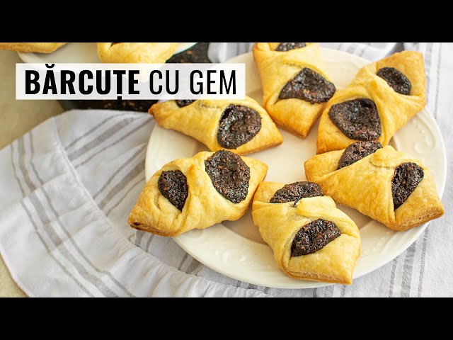 'Video thumbnail for Perfecte la desert sau la pachet: bărcuțe cu gem din aluat de foietaj'