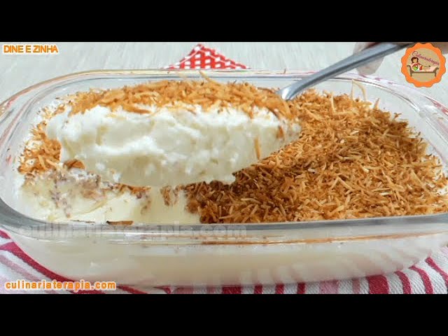 'Video thumbnail for Receita Fácil de Sobremesa Cremosa de Coco'