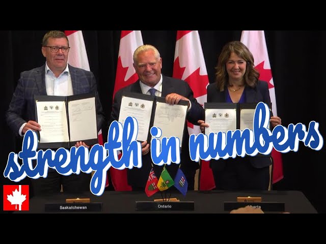 Video thumbnail for Strength in numbers: 3 provinces sign MOU to build pipelines and expand trade corridors