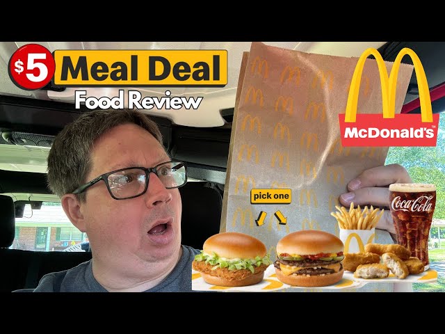 Video thumbnail for McDonald's $5 Meal Deal Review! 🍔🍟🐔🥤