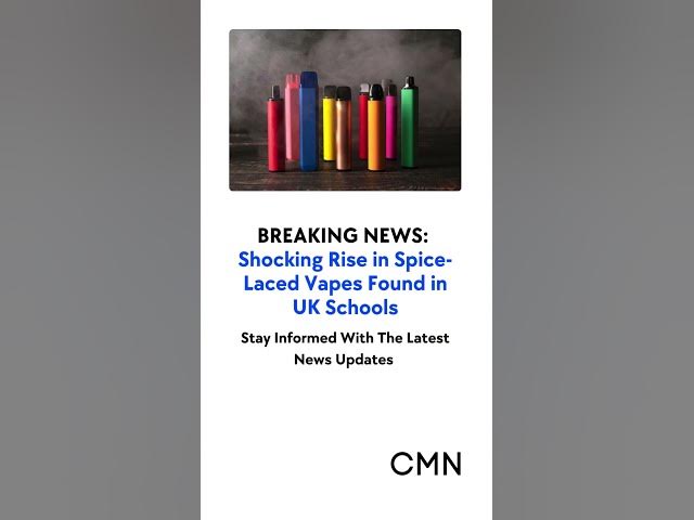 'Video thumbnail for Shocking Rise in Spice-Laced Vapes Found in UK Schools'