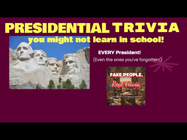 Video thumbnail for Trivia about ALL U.S. Presidents you MIGHT NOT learn in school!