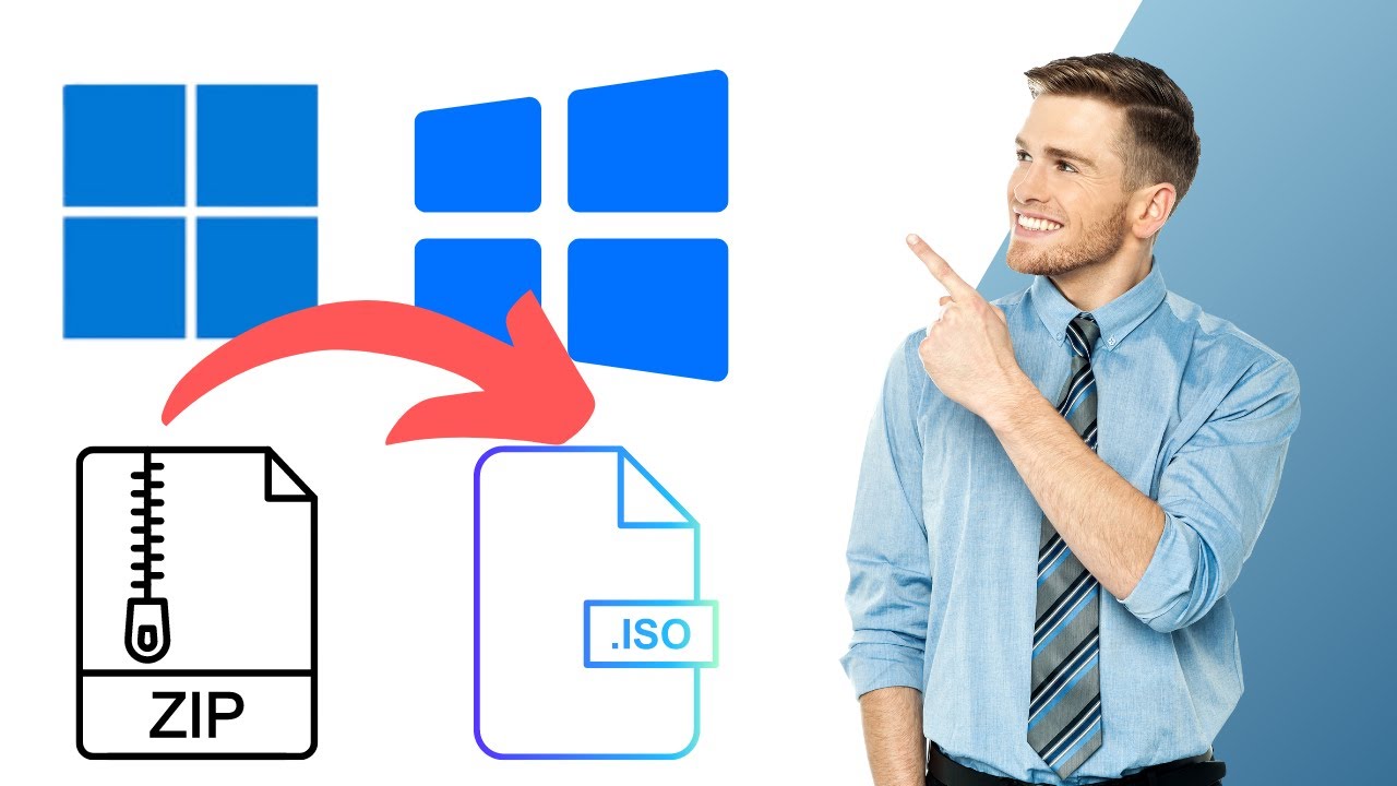 'Video thumbnail for How to Convert ZIP to ISO in Windows 11 or 10 (AnyToISO) | GearUpWindows Tutorial'