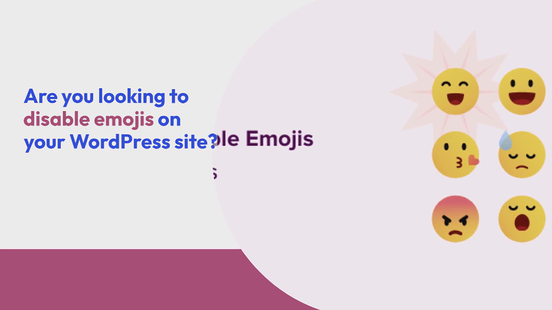 'Video thumbnail for How to Disable Emojis in WordPress (Step by Step)'