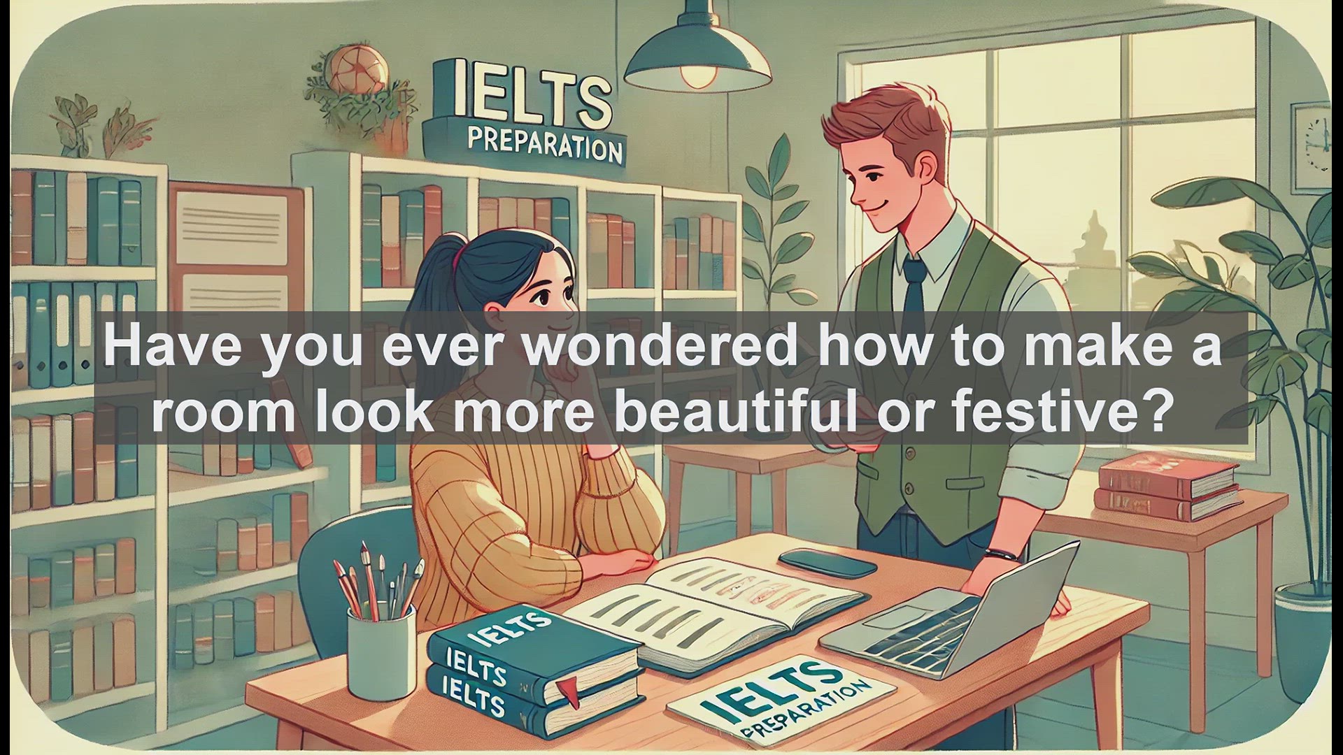 'Video thumbnail for 2500 Must Know IELTS 5.5 Vocabulary - Learn the Word 'Decorate': Making Spaces Beautiful'