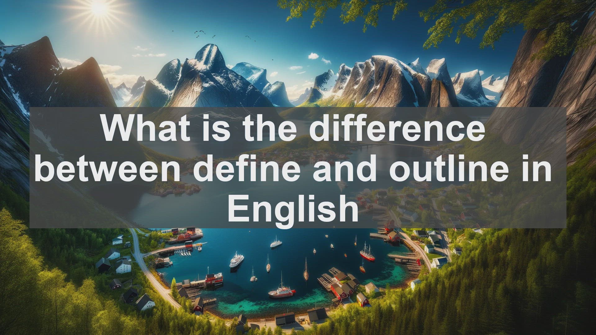 'Video thumbnail for What is the difference between define and outline in English?'
