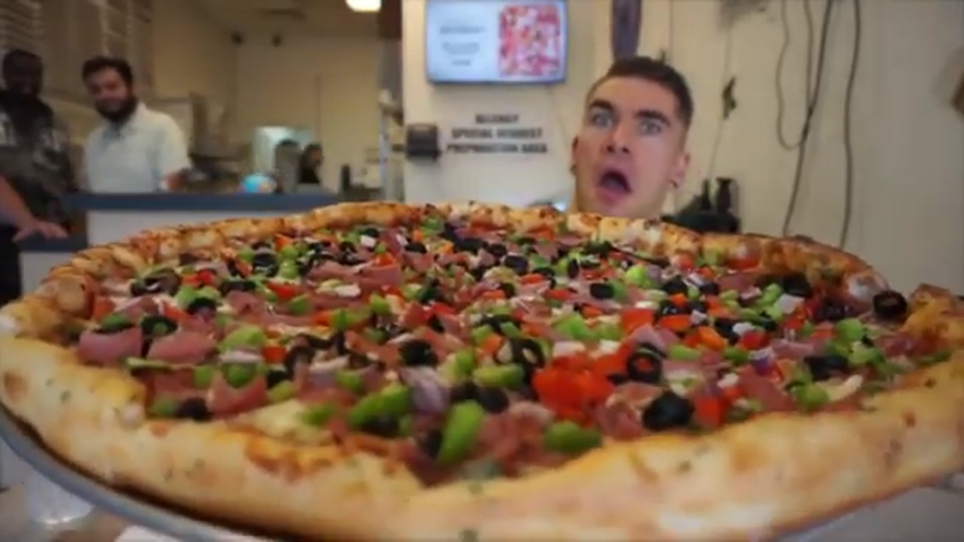 Video thumbnail for Awesome Pizza Challenge With A Comedian! 16 Slices