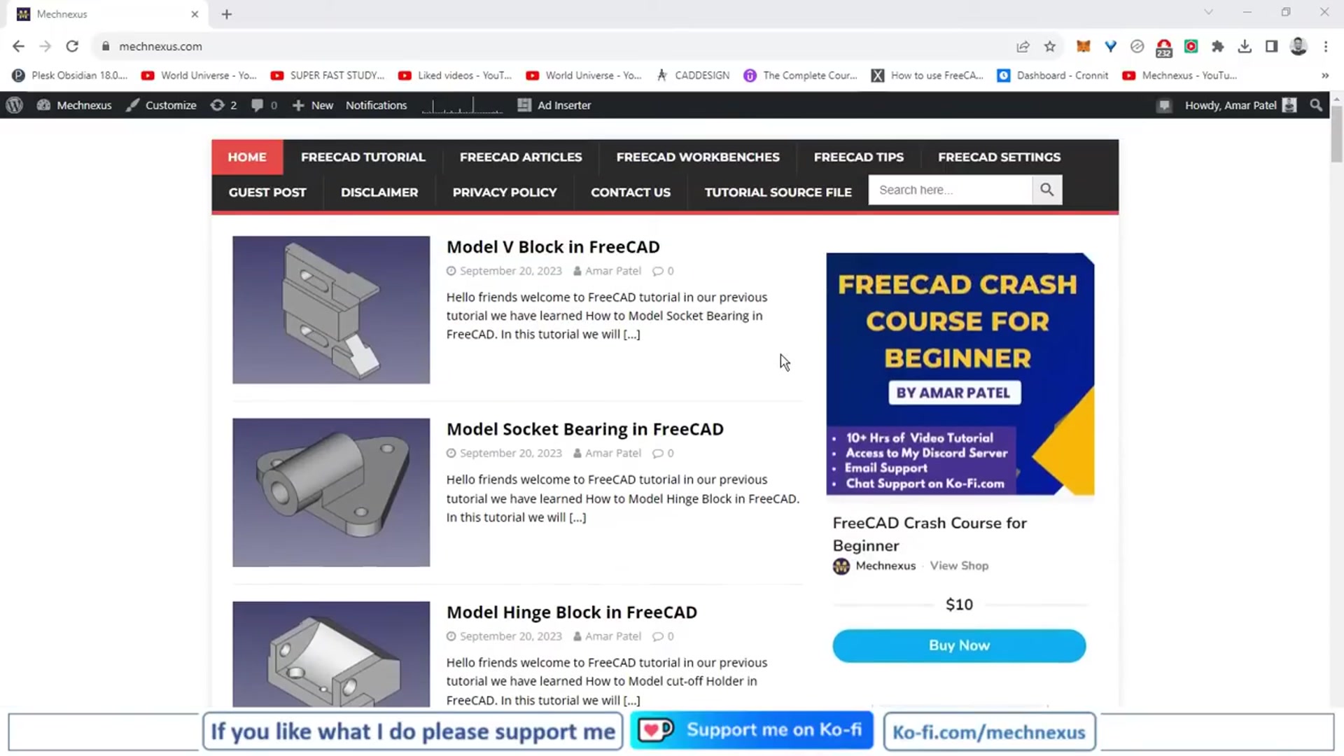 'Video thumbnail for Create Part Copy in FreeCAD | FreeCAD Tutorial | Mechnexus |'