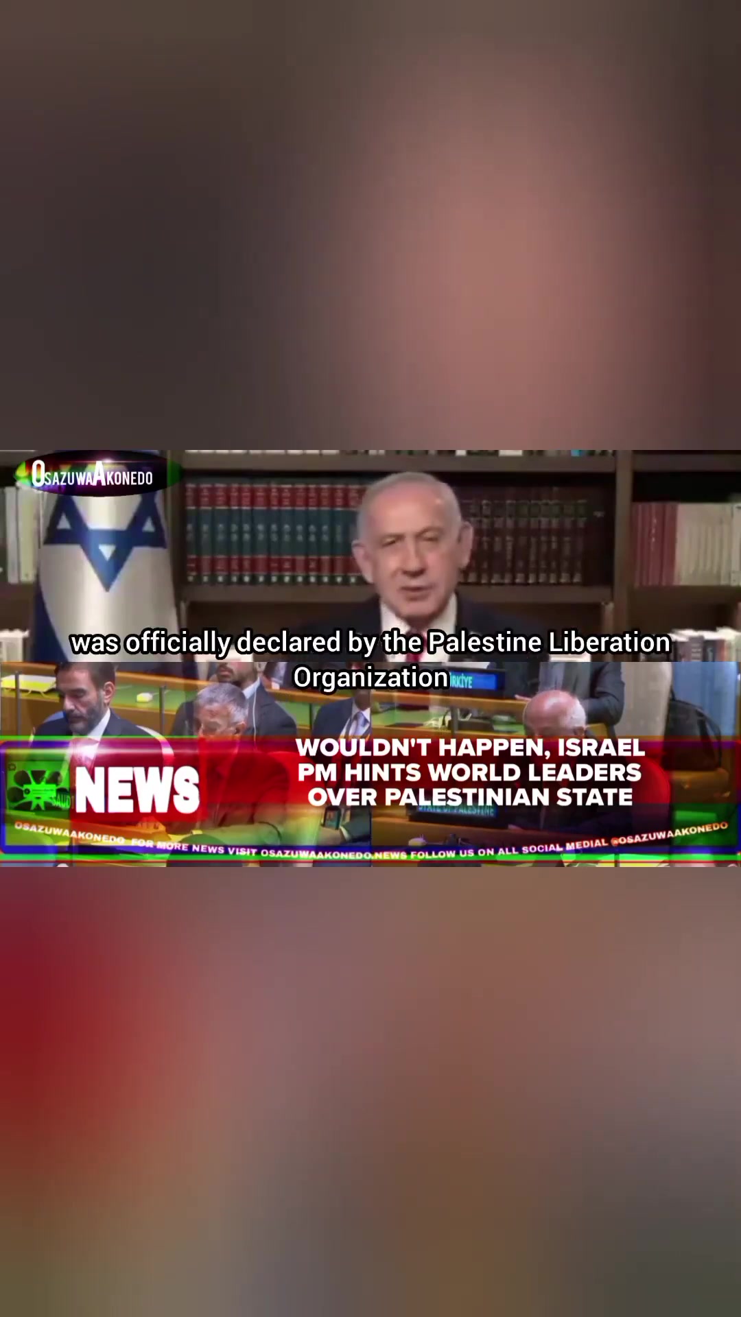 'Video thumbnail for Wouldn't Happen, Israel PM Hints World Leaders Over Palestinian State'