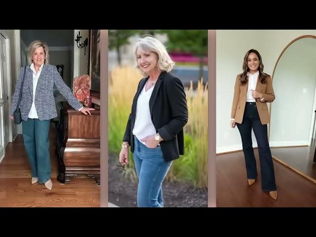Video thumbnail for The RIGHT Way to Style WIDE LEG Jeans OVER 50! Flattering Do’s & Don’ts 720p 25fps