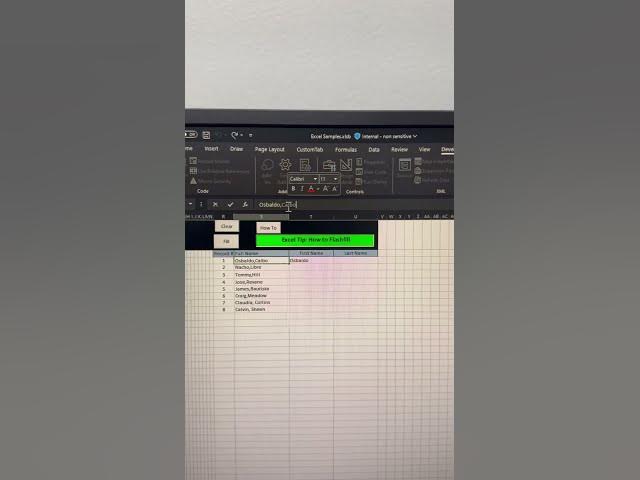 Video thumbnail for Excel Tips -  How to Flashfill