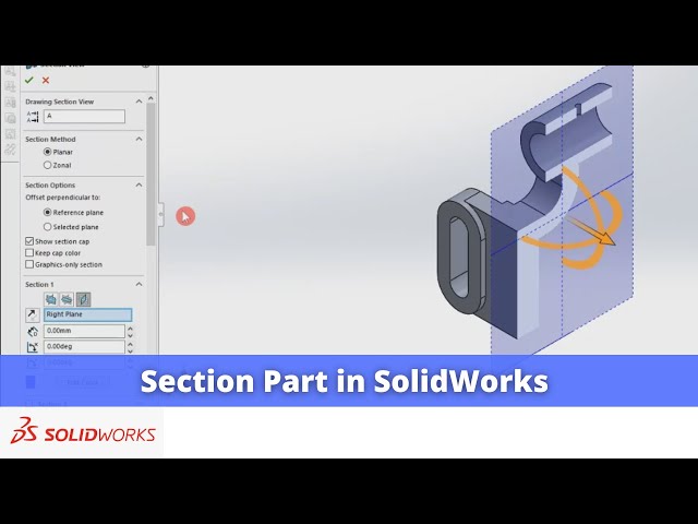Video thumbnail for Section Part in SolidWorks | SolidWorks Tutorial | SolidWorks Modeling |