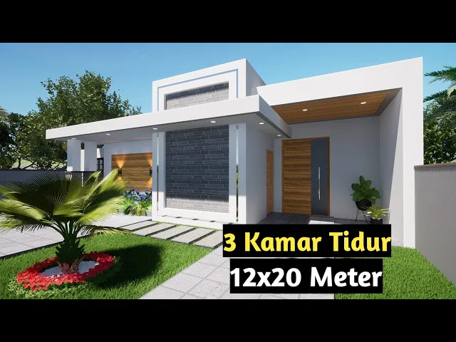 'Video thumbnail for Desain Rumah Ukuran 12x20 1 Lantai Terbaru'