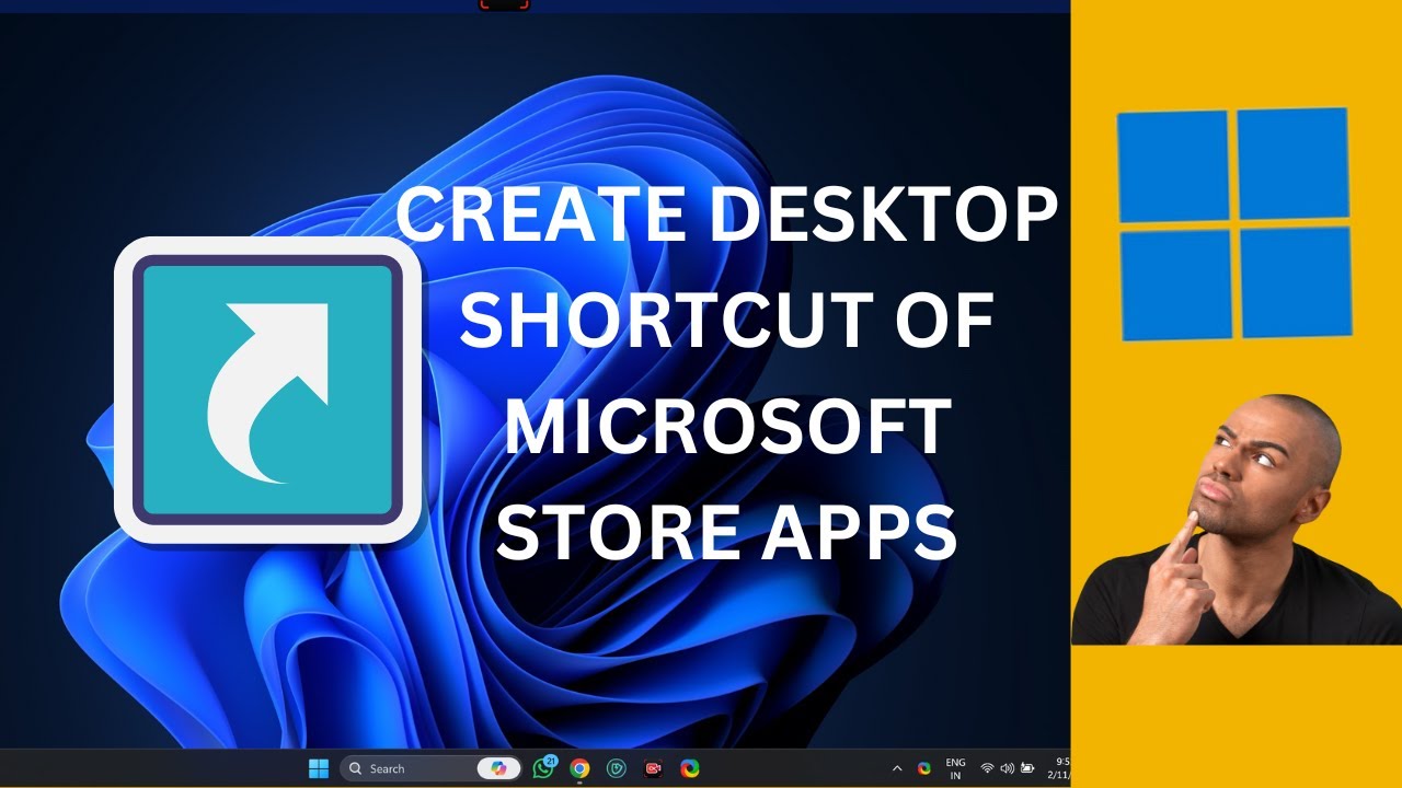 'Video thumbnail for How to Create Desktop Shortcuts for Microsoft Store Apps on Windows 11'